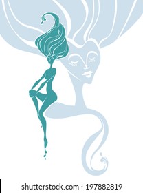 Ondine. Symbolic Illustration. 