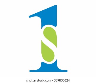 one 1 dollar logo icon vector