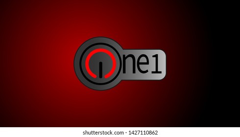 one 1 logo vector, logo for business, label, emblem and etc