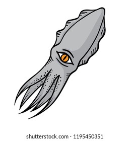 THE ONE is about the figure of a cuttlefish with one eye with a blank view and a mysterious attitude