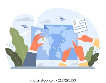 One against all concept. One character standing out of the crowd, person against collective public opinion. Uniqueness, competition and leadership idea. Flat vector illustration