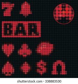 One Arm Bandit Game Icons