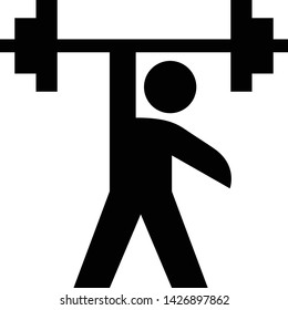 One Arm Lift Vector Icon