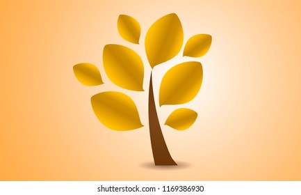 one autumn tree logo
