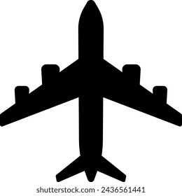 one black airplane icon on white,vector illustration.