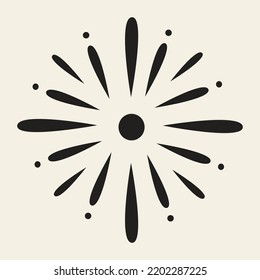 one black flower. Rose, Aster, Rudbeckia Laciniata, highlighted on a white background. print.