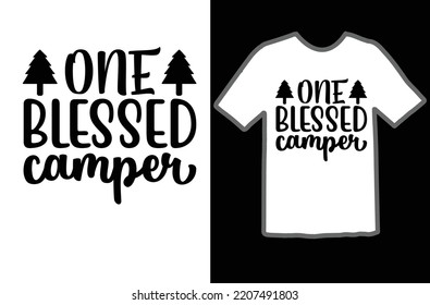 One blessed camper svg design