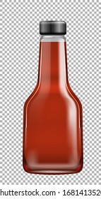 Una botella con líquido rojo en la ilustración interior