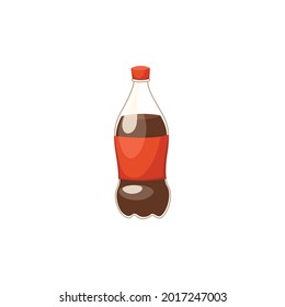 one bottle of soda cartoon vector eps 10