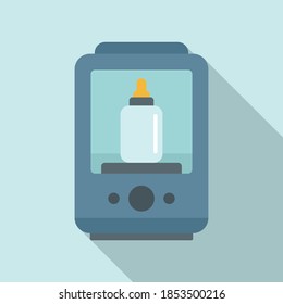 One bottle sterilizer icon. Flat illustration of one bottle sterilizer vector icon for web design