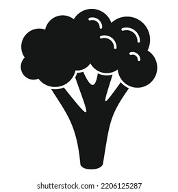 One brocoli icon simple vector. Vegetable cabbage. Plant salad