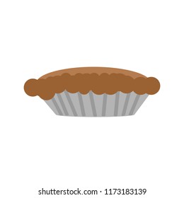 One brown pie.