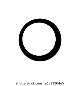 One bubble silhouette icon vector flat illustration design.