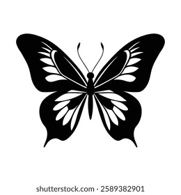 One Butterfly Silhouette Vector for Stunning Design Creations