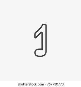 One button vector icon