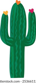 One Cactus Saguaro Heart Flores