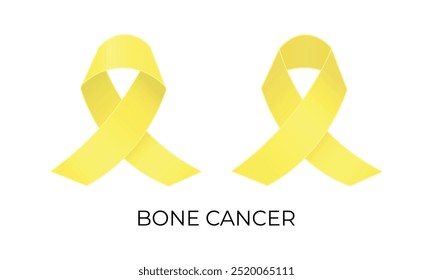 one cancer awareness, sarcoma awareness. Yellow ribbon vector illustration