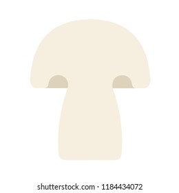 One champignon vector flat material design isolated on white