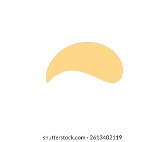 One chips on a white background