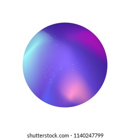 One circle with the texture of space. Geometric abstraction. Vector illustration for design