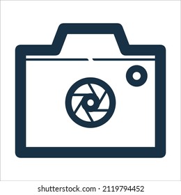 Icono de cámara manual de un clic