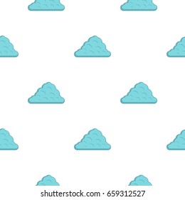 One cloud pattern seamless flat style for web vector illustration