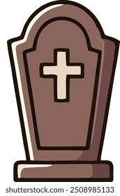 One Coffin Icon Vector Illustration