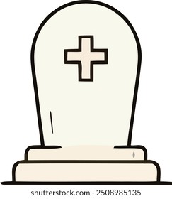 One Coffin Icon Vector Illustration