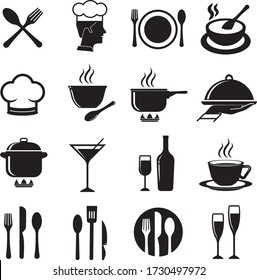 one color cooking icon design , can be used in restaurant or hotel business.