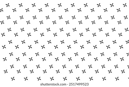 One color cute stars vector pattern with white back ground for shirt, t shirt etc.