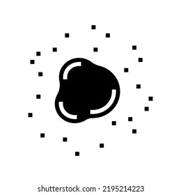one color mole glyph icon vector. one color mole sign. isolated symbol illustration