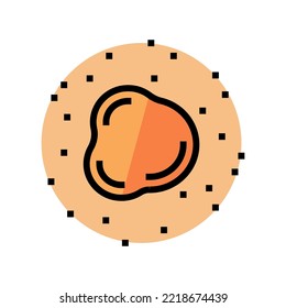 one color mole color icon vector. one color mole sign. isolated symbol illustration