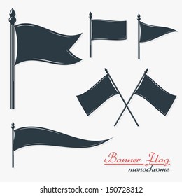 One color quality banners flags 