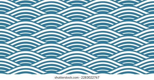 One color seamless wave pattern