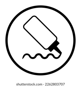 One color vector food, allergens and ingredients icon: mustard