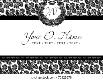 One Color Vector Small Title Frame And Pattern