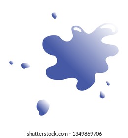 one colored blot. vector illustration.