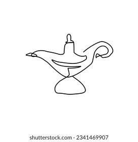 one continuous line Aladdin's