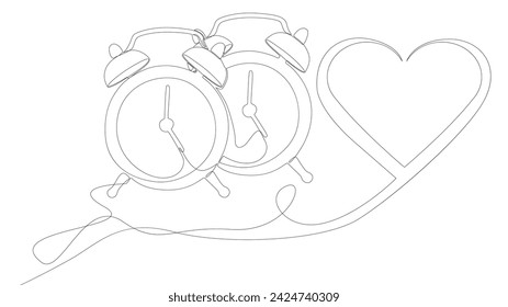 One continuous line alarm