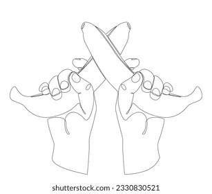One continuous line of Banana. Thin Line Tropical Fruit illustration vector concept. Contour Drawing Creative ideas.