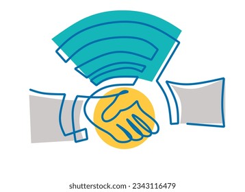 one continuous line of Digital Online Deals
