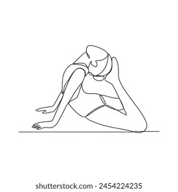 One continuous line drawing of Ballerina vector illustration. Ballet dance is a form of classical dance that originated in Renaissance Italy. Ballerina concept design in simple continuous line style.