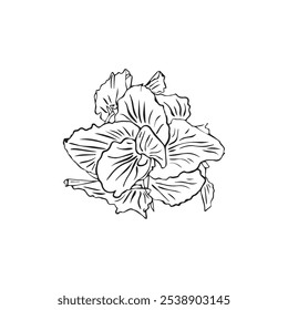 One continuous line drawing of beauty fresh canna for garden logo. Decorative canna lily flower concept for home decor wall art poster print. Modern one line drawing design vector illustration