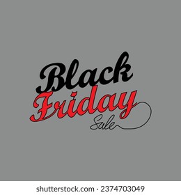 One continuous line drawing of Black Friday Sale. Black Friday Sale in simple linear style illustration. Shopping season design concept vector. Suitable for greeting card, poster and banner.