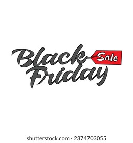 One continuous line drawing of Black Friday Sale. Black Friday Sale in simple linear style illustration. Shopping season design concept vector. Suitable for greeting card, poster and banner.
