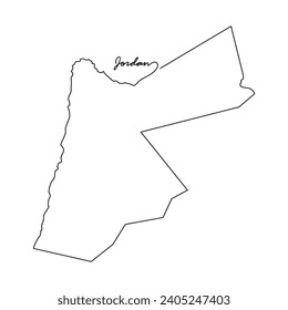 One continuous line drawing of country Map for Malaysia vector illustration. Country map illustration simple linear style vector concept. Country territorial area and suitable for your asset design.