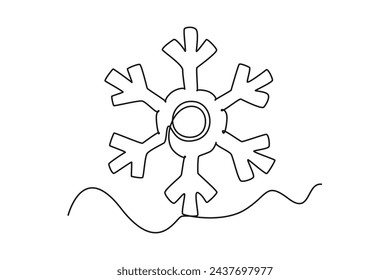 One continuous line drawing of Cute weather phenomena concept. Doodle vector illustration in simple linear style.