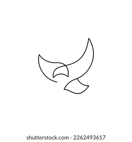 One continuous line drawing dove and olive branch  Bird symbol peace   freedom in simple linear style