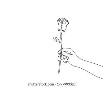 5,327 Continuous line drawing rose Stock Illustrations, Images ...