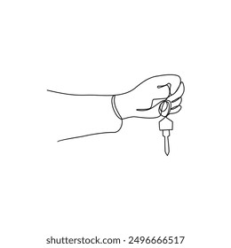 One continuous line drawing of home investment vector illustration. Economic themes in simple linear style vector design concept. Investment is process of allocating resources like money and home.